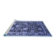 thumbnail image 2 of Ahgly Company Machine Washable Indoor Rectangle Oriental Blue Industrial Area Rugs, 5' x 8', 2 of 4