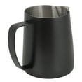thumbnail image 2 of Coffee Steaming Pitcher, Milk Foamer Cup Ergonomic Double V Outlet  For Coffee Black, 2 of 8