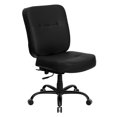 thumbnail image 1 of Scranton & Co Leather Office Chair with Extra Wide Seat in Black, 1 of 9