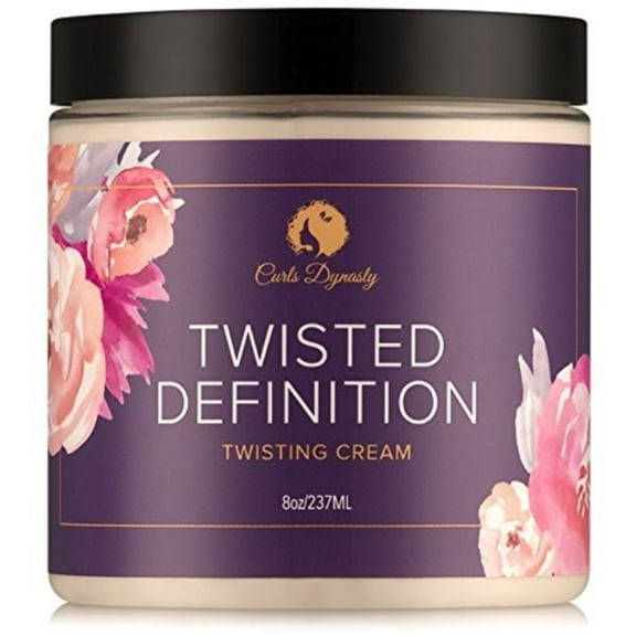 Curls Dynasty Twisted Definition Moisturizing Shine Enhancing Hair Styling Cream, 8 oz