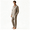Khaki, variant on Mens 100% Cotton Long Sleeve Pajama Set Notch Collar Soft Button Down Loose Fit Sleep Loungewear with Pockets Dark Blue L