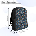thumbnail image 4 of Balery Playful Foxes Forest Blues Mochila - Mochila Estilosa y Duradera para Laptop de 15 Pulgadas con Tela Oxford Impermeable, 4 of 8