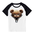 thumbnail image 1 of RXIRUCGD 2025 Vêtements d'Été pour Enfants Tout-Petits Garçons Filles Mode Mignon Col Rond Imprimé Manches Courtes Haut, 1 of 7