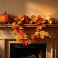 thumbnail image 5 of Yakvarog Artificial Fall Garland Maple Leaf, 39"/Piece Hanging Vines Garland Faux Autumn Foliage Garland Thanksgiving Fall Decor for Home Wedding Fireplace Party Christmas, 5 of 6