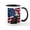 White/Black Inside, variant on CafePress - USA Flag With Bald Eagle Mug - 11 oz Ceramic Mug - Novelty Coffee Tea Cup
