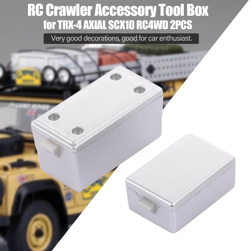 RC Crawler Accessory Tool Box RC Car Decorative Tool Box Set for 4