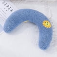 thumbnail image 3 of ziyahi Dog Pillow Fashion Cozy U Shaped Soft Cat Pillows Pattern Washable Neck Protection Head Mat Pets Rabbit Sleepy Indoor Home Pink Blue, 3 of 6