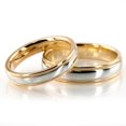 thumbnail image 1 of Platinum & 18K Yellow Gold Wedding Band Set, 1 of 1