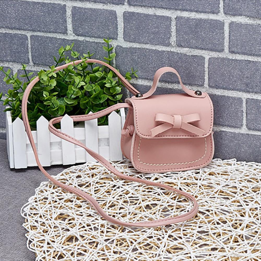 Baby Girl Messenger Bag Mini Bowknot Crossbody Bags Soft Fur Plush Handbags  Adjustable Shoulder Bag - Walmart.com