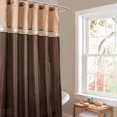 thumbnail image 1 of Lush Decor Terra Cortina de Ducha, 72 por 182.9 cm, Color café y Beige, 1 of 3