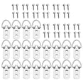 thumbnail image 1 of OULII 20Pcs Heavy Duty Picture Frame Hanging Hardware Silver Metal Hooks with Screws for Wall Mounting, 1 of 8