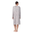thumbnail image 3 of Aria Women’s Knit Velour Long Sleeve Ballet Nightgown, Sizes XS-5X, 3 of 6