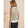 thumbnail image 3 of ANRABESS Sweater Vest for Women Striped Sleeveless Knit Tank Top, Lightweight Crewneck Casual Summer Pullover Shirt, 3 of 8