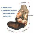 thumbnail image 3 of Wukai Vintage Peonies Rustic Charm Full Set Car Seat Covers with Soft Padding Universal Auto Front Seats Protector and Cushion Mat, 3 of 5