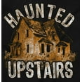 thumbnail image 2 of Haunted House Upstairs Halloween Plus Size Crewneck Graphic Tee Shirt Brisco Brands 2X, 2 of 5
