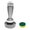 thumbnail image 1 of Soap Dispensing Dish Brush with Holder and Replaceable Sponge Tips – Efficient Kitchen Cleaning Tool for Pots Dishes Degreasing and Easy Soap Dispensing, 1 of 3
