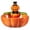 #006, variant on Diceymbol Halloween Pumpkin Snack Bowl Stand Collapsible Broomstick Candy Tray for Cupcakes & Desserts, Resin Serving Platter with Ceramic Pumpkin Bowls