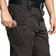thumbnail image 6 of Havenx Men's Fleece Lined Cargo Pants Ripstop Water Repellent Trousers Elastic Waistband Stretch Overalls Pant Multi Pockets Construction Fleece Lined Lightweight Casual Relaxed Fit Dress,Black XL, 6 of 6