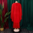 thumbnail image 5 of AURA Plus Size Spring Sequin Cape Mermaid Gown Elegant High Waist Long Party Dress XL XXXL, 5 of 10