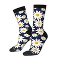 thumbnail image 1 of Fotbe Daisy Floral Calcetas Largas con Estampado para Hombre y Mujer – Calcetas de Compresión Transpirables y Elásticas, Viajar y Uso Diario Talla 5-11, 1 of 6