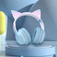 thumbnail image 2 of Auriculares con cable Cat Ear V5.1 Luz RGB Micrófono incorporado Ruido ligero de baja latencia Azul, 2 of 8
