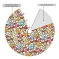 thumbnail image 2 of Sikiie Cartoon Owls 1 30-48 inches {designName} Print Christmas Tree Skirt Snowman Xmas Tree Skirt with Edge Christmas Decorations for Holiday Party48", 2 of 7