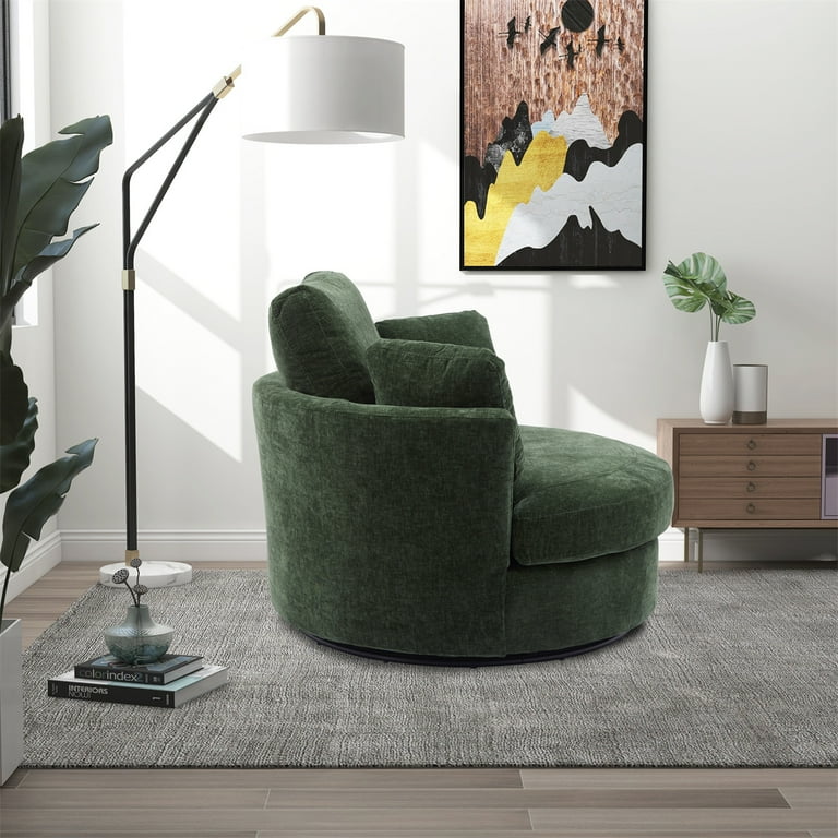 Green velvet chair and a online half