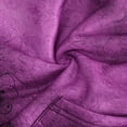 thumbnail image 5 of IROINNID Women's Long Sleeve Hoodie Mid-Length Print Loose Color Contrast Rose Tops Sweatshirts, Purple, 5 of 7