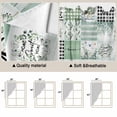 thumbnail image 3 of Sage Green Coastal Kitchen Window Curtains, Swag Curtains Valance for Bedroom Living Room Bathroom, Turtle Nautical Anchor Starfish Coral Rod Pocket Window Curtain Block Drapes 2 Panels 36"x36", 3 of 9