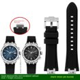 thumbnail image 3 of Correa de reloj de goma para la serie Aikon, correa de reloj deportiva de silicona resistente al agua con eslabón final de acero de liberación rápida AI6008 AI6007 AI1018 AI6038, 3 of 5
