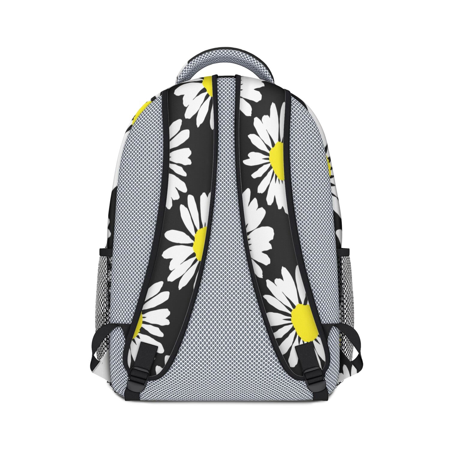 Daisy and Bee Illustration Bookbag - Ergonomic Spinal Support & Waterproof for Commuters