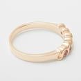 thumbnail image 5 of LBG British Made 18k Rose Gold Natural Pink Tourmaline Womens Eternity Ring - 33 size options - Sizes 4 to 12 Available, 5 of 6