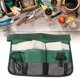 thumbnail image 2 of Daboolka Bolsa multifunción para herramientas de jardinería de tela Oxford, bolsa para cintura de electricista, delantal (verde), 2 of 8