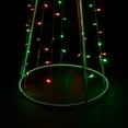 thumbnail image 6 of Northlight LED Lighted Twinkle Outdoor Christmas Cone Tree - 5' - Red and Green Lights, 6 of 8