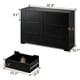 thumbnail image 2 of Owii Cómoda Cajonera para Recamara, Cajonera de Madera 6 Cajones sin Tiradores, Ideal para Dormitorio, Sala y Pasillo 120 * 40 * 80cm Negro, 2 of 9
