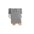 thumbnail image 3 of Le Suit Women's Basketweave Texture Skirt Suit Black Size 12, 3 of 3