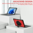 thumbnail image 2 of Dteck for Surface Go 4 (2023)/Surface Go 3 (2021)/ Surface Go 2 (2020), Surface Go (2018),Heavy Duty Shockproof Rugged Case with Kickstand and Hand Strap, Compatible with Type Cover Keyboard,Red, 2 of 13