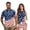 American Flag Print, variant on Matching Golf Outfit Set for Men and Women Lemon Floral Quick Dry His and Hers Golf Shirts & Tennis Dress with Built-In Shorts Pockets for Pickleball Hiking Casual Wear