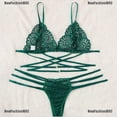 thumbnail image 2 of newfashionwac y conjunto de lencería y encaje sling sujetador tanga conjunto vendaje ropa interior conjuntos de ropa de dormirpangjing, 2 of 3