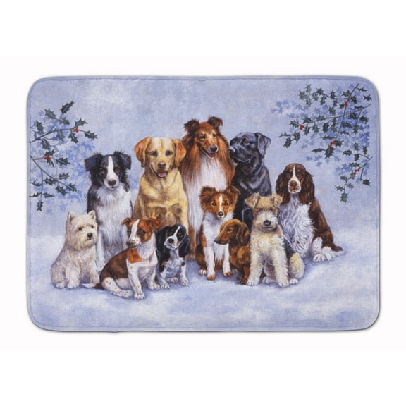 Winter Dogs Machine Washable Memory Foam Mat