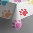 thumbnail image 6 of Colorful Dog Paw Footprint Rectangle Tablecloth 60"x120",Waterproof Polyester Rectangle Table Cloth, Wipeable Spillproof Polyester Tablecloth for Dining, Camping, Indoor and Outdoor, 6 of 6