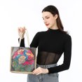 thumbnail image 3 of Bolso de mano con pintura de diamantes 5D, bolsa de almacenamiento de compras de lino DIY, organizador plegable Tmvgtek decoración de arte en el hogar, 3 of 9