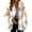 Beige, variant on Fuzzy Fleece Jackets for Women Casual Button Down Sherpa Jacket Warm Plaid Shacket Trendy Winter Coats Outwear 2025 Orange, XXL