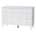 thumbnail image 2 of Baxton Studio Roni Modern Dresser, 7-Drawer, White, 2 of 10