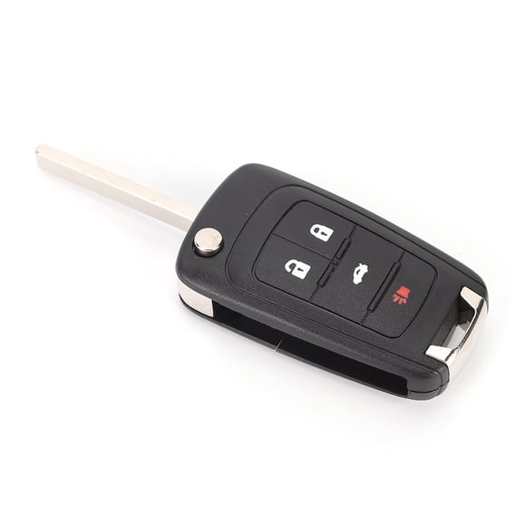 Car Key Shell Car Key Case Remote Key Fob 4 Button Key Fob Car 4 Button Flip Remote Key Fob Case Shell Cover Black Replacement Fit For