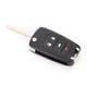 thumbnail image 2 of Coche 4 botón flip llave remota fob caso de carcasa cubierta de reemplazo negro para, 2 of 7