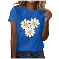 thumbnail image 2 of Sokhug Women's Fashion T-Shirts Funny Fish Graphic Crew Neck Tees Summer Casual Lightweight Breathable Athletic Tops, 2 of 6