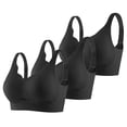 thumbnail image 1 of Brasier Mujer conjunto de 3 Piezas de Sujetador Deportivo sin Costuras y Cómodo para Mujer, con Soporte Ajustable, para Uso En Casa, Ocio y Entrenamiento Durante Toda La Temporada. Mediana, 1 of 3