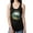Black, variant on Beach Scene Top Racerback Tank Women's -Pipeline Designs