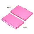 thumbnail image 3 of Professional Business Card Holder Aluminum Pocket Credit Card Case, Pink, 3 of 5